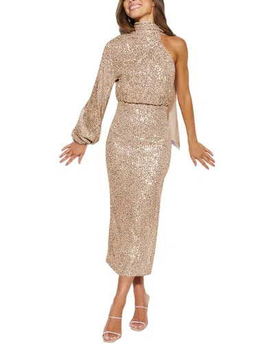 Silvia Rufino Sequin Dress In Neutral