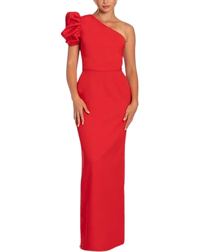 Silvia Rufino Solid Maxi Dress In Red