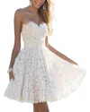 Silvia Rufino White Solid Mini Dress In White