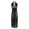 Silvia Serban Black Laser Cut Two-piece Set In Black