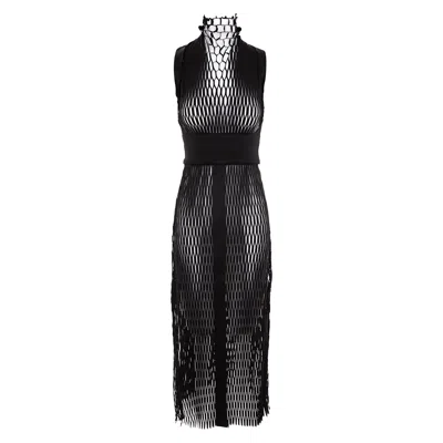 Silvia Serban Black Laser Cut Two-piece Set