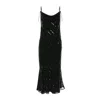 Silvia Serban Women's Black 3 Lengths Veil & Sequins Dress In Black
