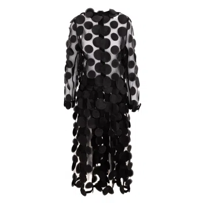 Silvia Serban Women's Black Detachable Trench Coat