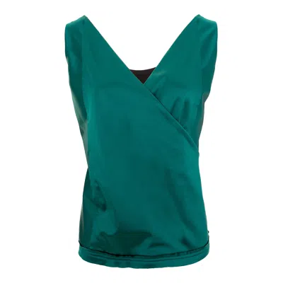 Silvia Serban Women's Black / Green Reversible Black & Green Top In Black/green
