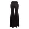 Silvia Serban Women's Black Lycra Flared Pants In Black