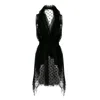 SILVIA SERBAN WOMEN'S BLACK TULLE VEST