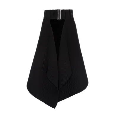 Silvia Serban Women's Panel Skirt In Black Pleated Crepe