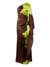 Silvia Tcherassi Afrodita One-shoulder Maxi Dress In Multi