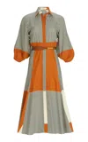 Silvia Tcherassi Agostina Striped Cotton Dress In Print
