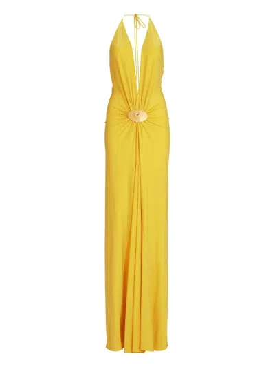 Silvia Tcherassi Aiko Dress In Yellow