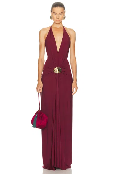 Silvia Tcherassi Aiko Dress In Burgundy