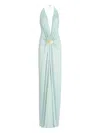 Silvia Tcherassi Aiko Maxi Dress In Green