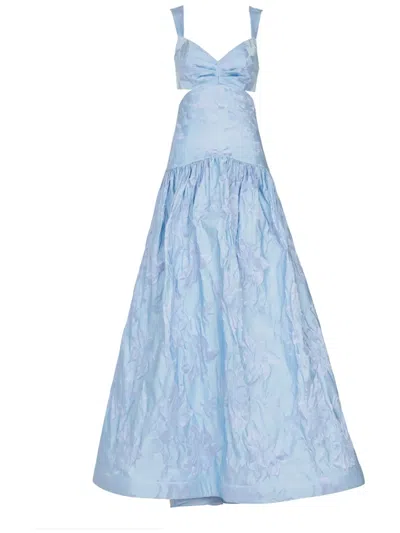 Silvia Tcherassi Allegra Flared Dress In Blue