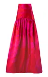 Silvia Tcherassi Amelia Floor-length Maxi Skirt In Red