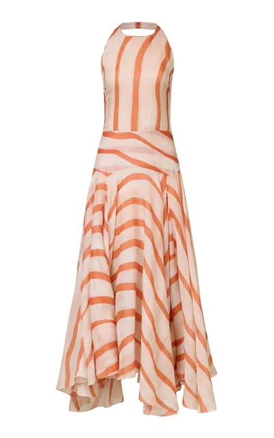 Silvia Tcherassi Amity Cotton Maxi Dress In Multi