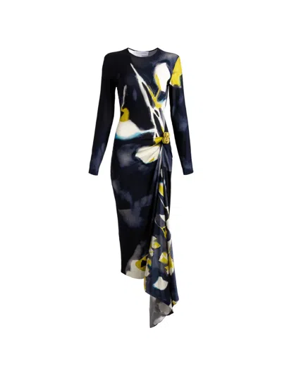 Silvia Tcherassi Ananya Floral-print Midi Dress In Multi