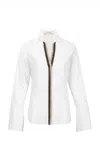 Silvia Tcherassi Andrea Cotton Top In Black