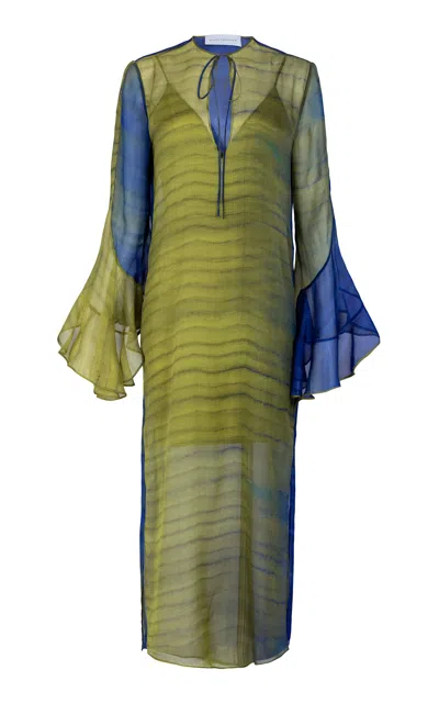 Silvia Tcherassi Aries Midi Dress In Green
