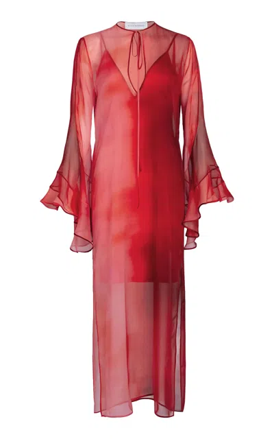 Silvia Tcherassi Aries Midi Dress In Red