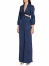 Silvia Tcherassi Arnetia Jumpsuit In Eggplant Floral In Multi