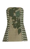 Silvia Tcherassi Astor Strapless Cotton Top In Multi