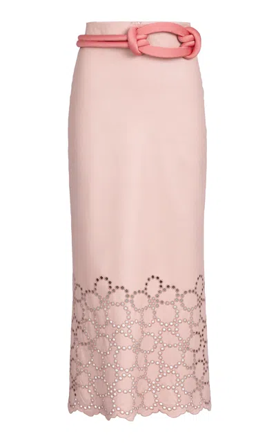Silvia Tcherassi Atira Midi Skirt In Pink