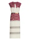 Silvia Tcherassi Badra Midi Dress In Multi
