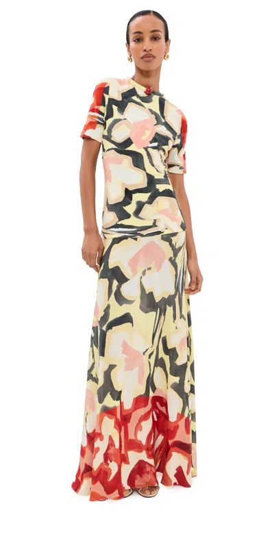 Silvia Tcherassi Beca Dress Coral Bloom