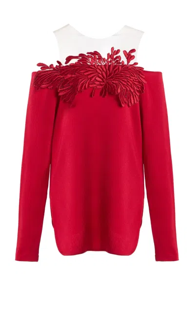Silvia Tcherassi Belinda Satin Top In Red