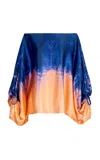 Silvia Tcherassi Tie-dye Bellagio Off-shoulder Blouse In Multi