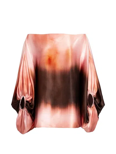 Silvia Tcherassi Bellagio Off-shoulder Blouse In Multi
