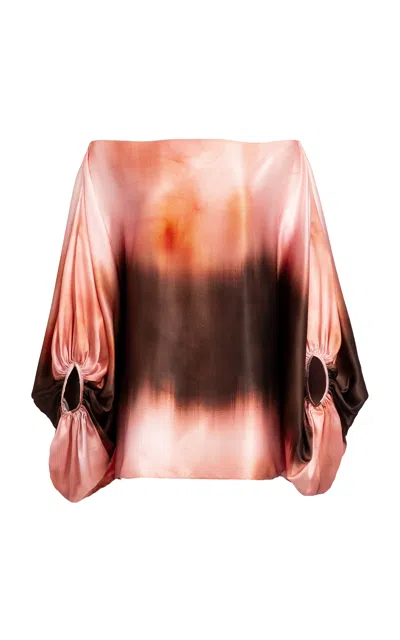 Silvia Tcherassi Bellagio Silk-blend Blouse In Multi