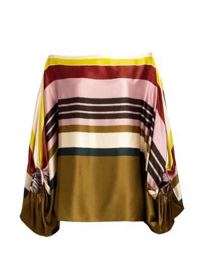 Silvia Tcherassi Bellagio Striped Blouse In Multi