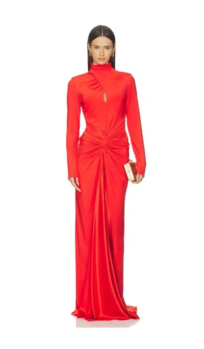 Silvia Tcherassi Birdy Dress In Orange