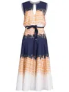 Silvia Tcherassi Bora Tie-dye Midi Dress In Multi