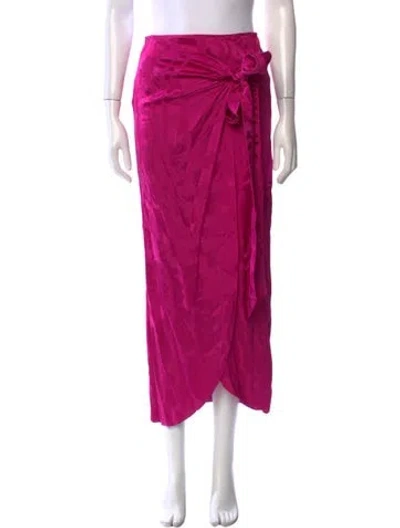 Pre-owned Silvia Tcherassi Bow Accents Midi Length Skirt W/ Tags In Purple