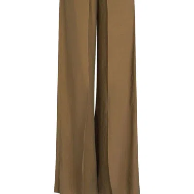Silvia Tcherassi Canturipe High-waist Palazzo Trousers In Green