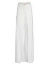 Silvia Tcherassi Canturipe Twist-front Wide Leg Pants In White