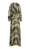 Silvia Tcherassi Carla Cold Shoulder Dress In Multi