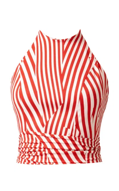 Silvia Tcherassi Carmela Silk Blouse In Red