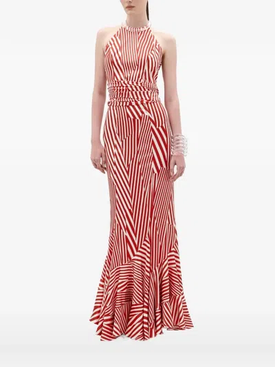 Silvia Tcherassi Carmela Striped Blouse In Red