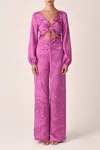 Silvia Tcherassi Casey Pants In Magenta