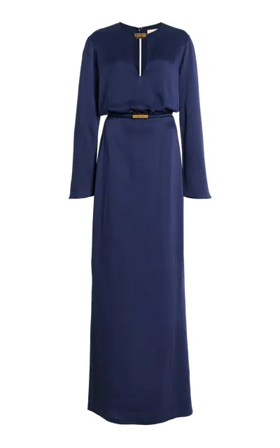 Silvia Tcherassi Cassy Maxi Dress In Blue
