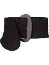 Silvia Tcherassi Chenoa Knit-effect Belt In Black