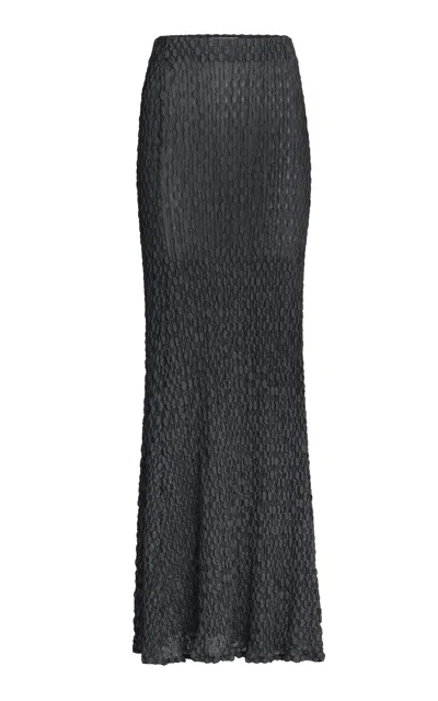 Silvia Tcherassi Ciji Maxi Skirt In Dark Grey