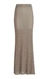 Silvia Tcherassi Ciji Maxi Skirt In Light Grey