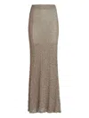 Silvia Tcherassi Ciji Textured Maxi Skirt In Brown
