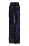 Silvia Tcherassi Como Wide Leg Pants In Purple