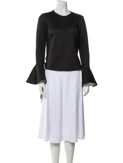 Pre-owned Silvia Tcherassi Crew Neck Long Sleeve Blouse In Multi