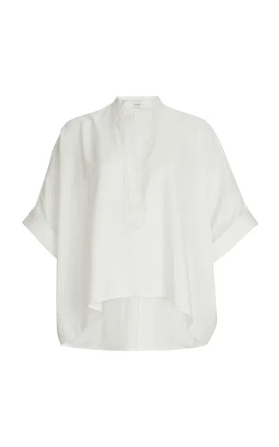 Silvia Tcherassi Daia Crepe Top In White